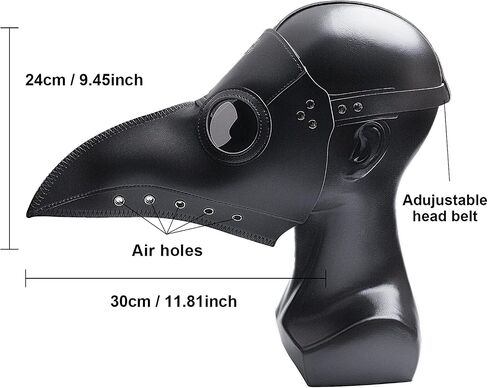 Plague Doctor Masks Long Nose Beak Party Cosplay Steampunk Bird Mask Halloween Mask Costume Props in Saudi Arabia