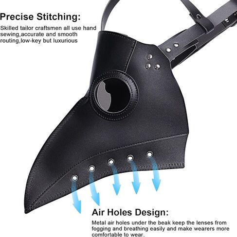 Plague Doctor Masks Long Nose Beak Party Cosplay Steampunk Bird Mask Halloween Mask Costume Props in Saudi Arabia