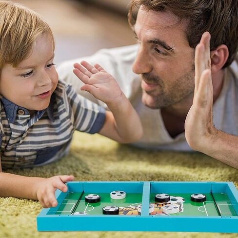 لعبة DR.DUDU السريعة حبال عفريت، لعبة كرة القدم البلاستيكية لكرة القدم هوكي لعبة مقلاع لعبة الفائز لعبة تفاعلية بين الوالدين والطفل، 14 بوصة × 8.2 بوصة لعبة لوحة معركة الطاولة للأطفال in Kuwait