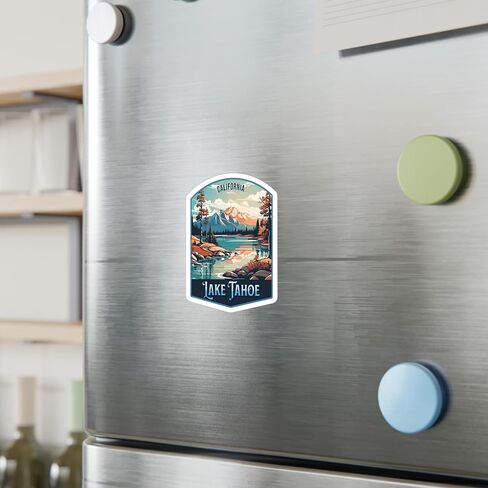 Lake Tahoe Sticker California Wilderness Hiking Decal Vinyl Small Waterproof for Water Bottle Mug Passport Book Scrapbook Notebook Laptop Tumbler Skateboard Computer Phone Size 4" Funny Gift in Saudi Arabia
