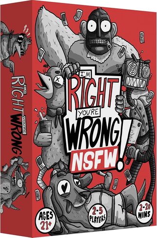 I'm Right You're Wrong | Strategy Card Game | NSFW Ages 18+ | 2 to 5 Players | 2-20 Mins | Lay Tricky Traps, Screw Your Friends Over, or Just Be a Nice Guy! in Saudi Arabia