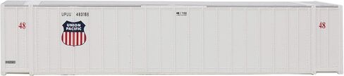 Walthers SceneMaster 48' Ribbed Side Container-Union Pacific(R) (White, Shield Logo) 949-8460 HO Scale Model Railroad - Freight Model in Kuwait