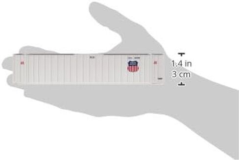 Walthers SceneMaster 48' Ribbed Side Container-Union Pacific(R) (White, Shield Logo) 949-8460 HO Scale Model Railroad - Freight Model in Kuwait