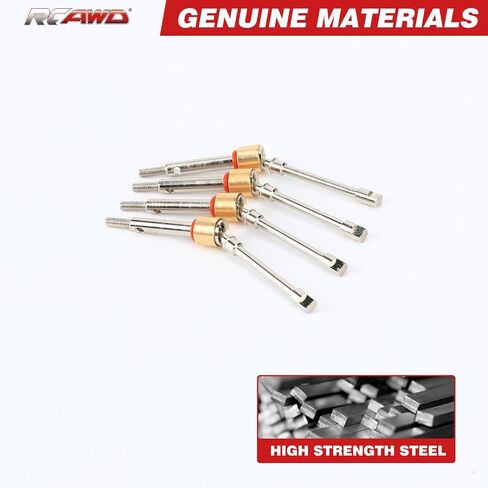 RCAWD الجبهة CVD Driveshaft المحور 6mm توسيع 40Cr-Mo الصلب لمحور SCX24 Wrangler Bronco Gladiator C10 Deadbolt ترقيات، الجبهة الخلفية CVD Driveshaft المحور لمحوري AX24 XC-1 4WS ترقية أجزاء in Saudi Arabia