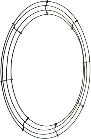 Pack of 15 Metal Wire Wreath Frames (16 Inch) Round Wire Wreath Rings, Christmas Floral Wreath Frame Bulk for Making DIY New Year Festival Decoration Rings, Dark Green in Kuwait