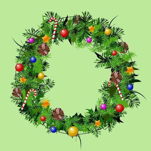 Pack of 15 Metal Wire Wreath Frames (16 Inch) Round Wire Wreath Rings, Christmas Floral Wreath Frame Bulk for Making DIY New Year Festival Decoration Rings, Dark Green in Kuwait