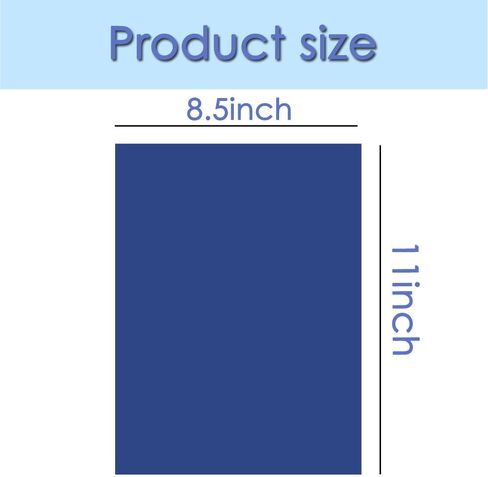 بايدسي 25 قطعة متنوعة من البطاقات الزرقاء 8.5 × 11 انش، ورق كرافت فارغ للحرف اليدوية وصنع البطاقات والحفلات والمدرسة واللوازم المكتبية in Kuwait