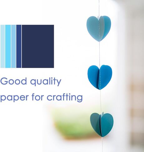 بايدسي 25 قطعة متنوعة من البطاقات الزرقاء 8.5 × 11 انش، ورق كرافت فارغ للحرف اليدوية وصنع البطاقات والحفلات والمدرسة واللوازم المكتبية in Kuwait