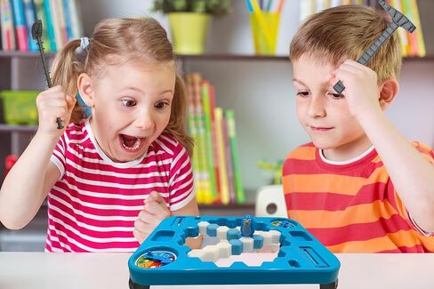 Save Penguin Break Ice Frozen Game for Kids, Meroqeel Protect The Iceberg Penguins Trap on Ice Icebreaker Board Games Toy for Adults Family Childrens Kid Ages 4-8 with Replacement Cubes and Hammer in Kuwait