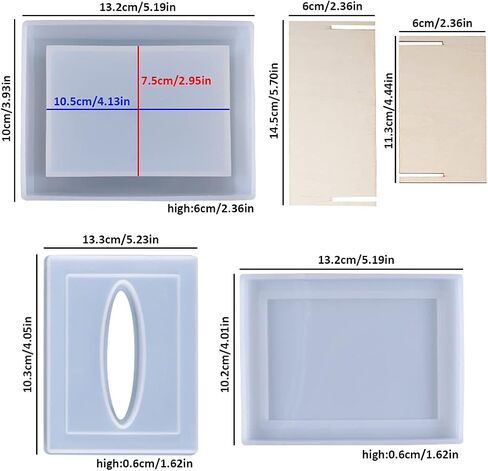 ماككل طقم علب مناديل سيليكون مع اغطية (3 قطع) in Kuwait