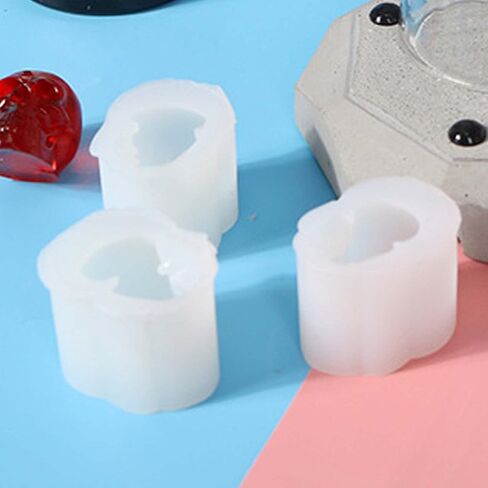 3 Pack Silicone Skull Molds Small Skull Resin molds Silicone Skeleton Skull Decor Epoxy Resin Mold Silicone molds for Resin Candle Decoration, Cake Decoration, Bracelet, Cake, Halloween in Kuwait