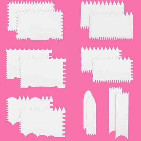 أدوات مسح من الأكريليك متعددة الوظائف متعددة الوظائف من Craftshou ، 14 قطعة من أدوات مسح الطلاء البلاستيكية لإكسسوارات طلاء الأكريليك in Kuwait