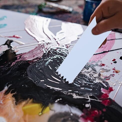 أدوات مسح من الأكريليك متعددة الوظائف متعددة الوظائف من Craftshou ، 14 قطعة من أدوات مسح الطلاء البلاستيكية لإكسسوارات طلاء الأكريليك in Kuwait