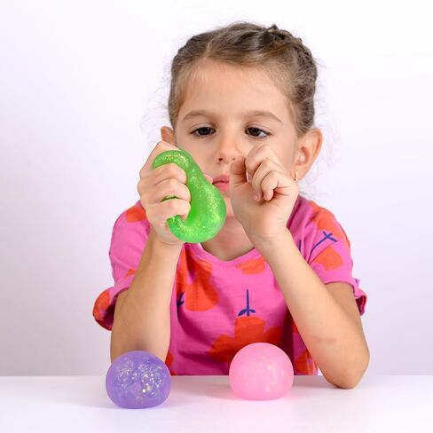 Nutty Toys Sensory Stress Balls for Kids & Adults - 3 Large Squishy Sugar Dough Fidgets, Top Teen Boy Girl Christmas Stocking Stuffers Gifts Idea 2023 in Kuwait