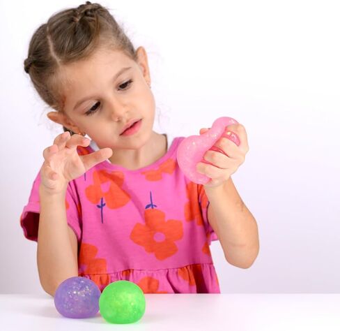 Nutty Toys Sensory Stress Balls for Kids & Adults - 3 Large Squishy Sugar Dough Fidgets, Top Teen Boy Girl Christmas Stocking Stuffers Gifts Idea 2023 in Kuwait