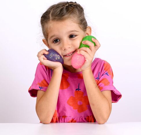 Nutty Toys Sensory Stress Balls for Kids & Adults - 3 Large Squishy Sugar Dough Fidgets, Top Teen Boy Girl Christmas Stocking Stuffers Gifts Idea 2023 in Kuwait