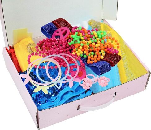 Click N' Play Princess Dress-Up Clothes for Little Girls, 25 Accessories | Toddler Pretend Play, Little Girl Toys/Gifts | Princess Dresses for Girls | Sequin Dress, Party Dress | Birthday Gift Set in Kuwait