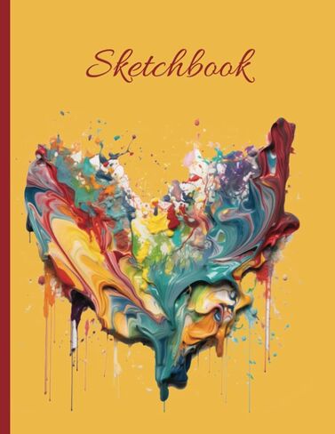 Sketchbook: Notebook suitable for drawing, writing, painting, sketching or doodling, with 110 pages and dimensions of 8.5" x 11" (Beautiful Abstract Cover) in Saudi Arabia