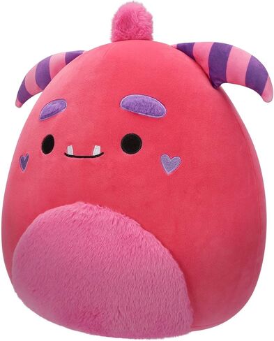 Squishmallows Original 14-Inch Mont Pink Monster with Fuzzy Belly and Heart Cheeks - Official Jazwares Large Plush in Saudi Arabia