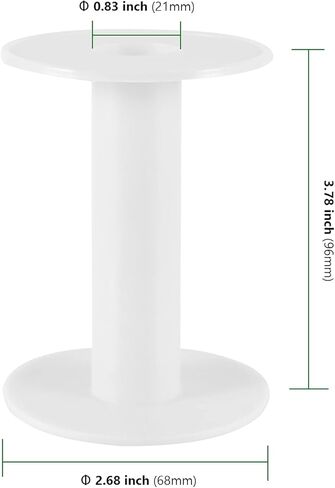 HAKZEON 30 Pack 3.7 Inch White Plastic Empty Spools, Durable Round Empty Plastic Wire Spool for Induction Coils Thread String Bobbin Rope Chain Storage in Saudi Arabia