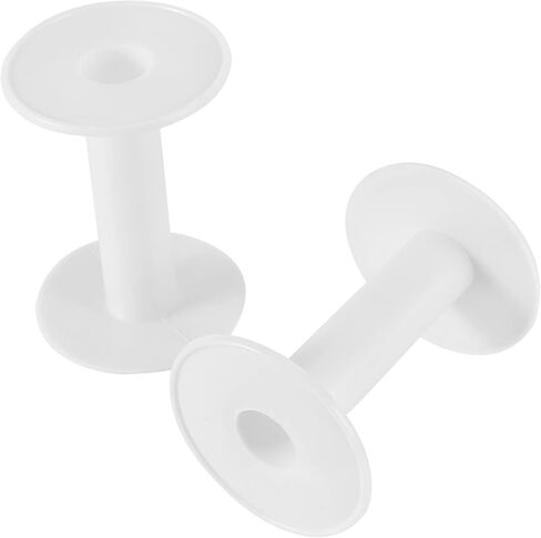 HAKZEON 30 Pack 3.7 Inch White Plastic Empty Spools, Durable Round Empty Plastic Wire Spool for Induction Coils Thread String Bobbin Rope Chain Storage in Saudi Arabia
