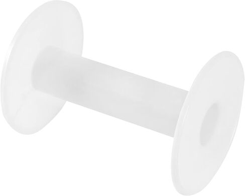 HAKZEON 30 Pack 3.7 Inch White Plastic Empty Spools, Durable Round Empty Plastic Wire Spool for Induction Coils Thread String Bobbin Rope Chain Storage in Saudi Arabia