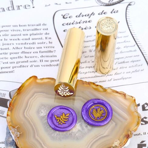 ختم شمع منقوش على الوجهين من Mornajina، مع طوابع شمع الحب/ختم شمع نجمة القمر، ختم شمع نحاسي صغير 15 مم، ختم شمع مع الحب، مغلف مناسب، تزيين تغليف الهدايا in Kuwait