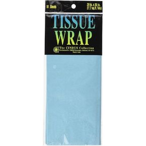 Cindus 10-SHEET Tissue Wrap, 20 by 20-Inch, Baby Pink.