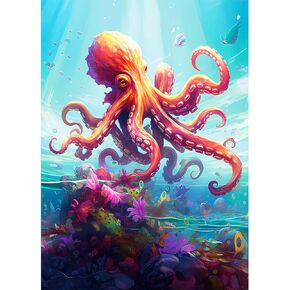 ألغاز Edsjegn للبالغين 1000 قطعة، ألغاز للكبار، ألغاز 1000 قطعة، ألغاز الصور المقطوعة 1000 قطعة، ألغاز الأخطبوط المرجاني، ألغاز 1000 قطعة، ألعاب ألغاز in Kuwait