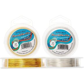 BENECREAT 2 Rolls 24-Gauge Tarnish Resistant Silver/Gold Coil Wire, 196-Feet/66-Yard in Total in Saudi Arabia