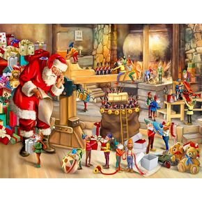 ألغاز Alagoo 100 قطعة للأطفال من سن 4 إلى 8 سنوات، ألغاز عيد الميلاد في ورشة سانتا للأطفال، أحجية الصور المقطوعة للأطفال من سن 3 إلى 5 سنوات، ألغاز الأطفال من سن 6 إلى 8 سنوات، 4-6 سنوات، ألغاز تخزين الصور المقطوعة (15 بوصة × 10 بوصة) in Kuwait