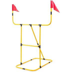 HearthSong Football and Disc Target Kick 'n Toss Set with Inflatable Football, Two Discs, Removable Net, and Pump in Kuwait