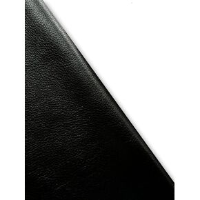 Natural Grain Cowhide Leather Skins (Black, 20 Square Feet (Full Side))