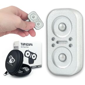 ألعاب تابازابا المعدنية، ألعاب البومة المعدنية للبالغين، لعبة EDC فيدجيت، منزلق مغناطيسي ADHD ألعاب تخفيف التوتر اللمسي، لعبة مكتب عيد الميلاد للرجال (أسود)... in Kuwait