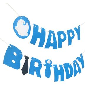 Nice Orange Birthday Party Banner For Boss Baby,Boys and girls birthday party decorations blue in Kuwait