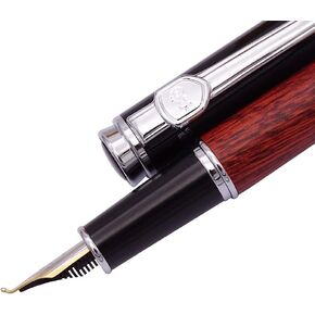 Jinhao Fountain Pen Fine Nib Blue Swivel with Ink Refill Converter and Pouch Sleeve Set
