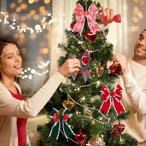 modacraft 8 لفة شريط عيد الميلاد السلكية 2.5 بوصة × 52 ياردة، شريط Grinch لأقواس اكاليل الزهور DIY، شريط ديكور عيد الميلاد لتغليف الهدايا DIY، Grinch ديكورات شجرة عيد الميلاد ديكور المنزل للعطلات in Kuwait