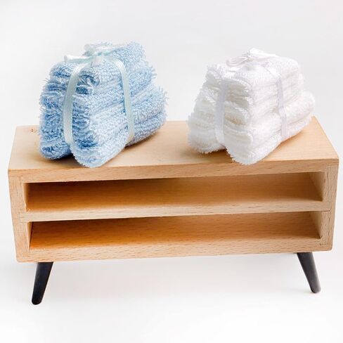 طقم مناشف حمام مصغرة من قطعتين، مناشف صغيرة للمنزل الصغير، اكسسوارات الحمام للديكور in Kuwait