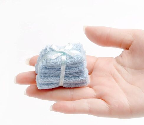 طقم مناشف حمام مصغرة من قطعتين، مناشف صغيرة للمنزل الصغير، اكسسوارات الحمام للديكور in Kuwait