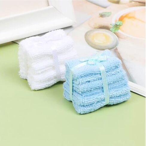 طقم مناشف حمام مصغرة من قطعتين، مناشف صغيرة للمنزل الصغير، اكسسوارات الحمام للديكور in Kuwait