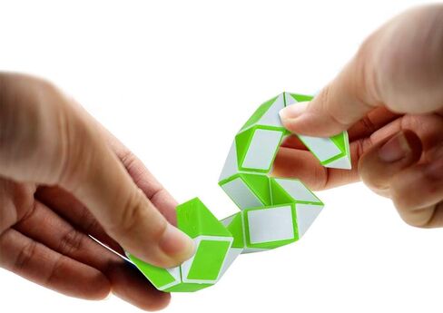 ArtCreativity Twist and Folding Fidget Cubes, Set of 3, Mini Snake Fidget Cube Twist Puzzles for Kids, Fidget Toys for Children, Sensory Toys for Autism, Birthday Party Favors, Goodie Bag Fillers in Saudi Arabia
