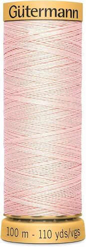 خيط قطني طبيعي من Gutermann 110 ياردة - وردي شاحب in Saudi Arabia