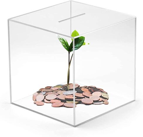 جرة توفير النقود والعملات المعدنية من NEIMAGDND، صندوق آمن أكبر للأطفال، يمكن فقط توفير توفير الأكريليك الذي لا يمكن إخراجه، تزيين المنزل للبالغين والأطفال في أعياد الميلاد in Kuwait