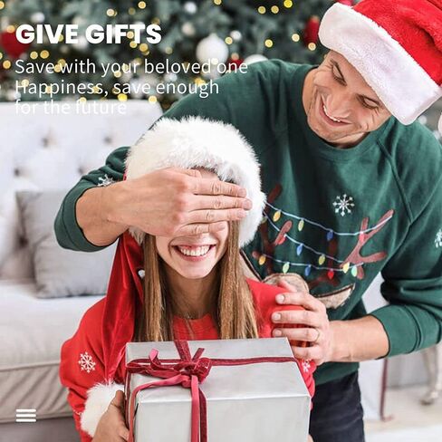 جرة توفير النقود والعملات المعدنية من NEIMAGDND، صندوق آمن أكبر للأطفال، يمكن فقط توفير توفير الأكريليك الذي لا يمكن إخراجه، تزيين المنزل للبالغين والأطفال في أعياد الميلاد in Kuwait