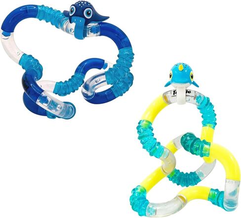 Tangle Pets Aquatic 2-Pack Sting Ray and Narwhal - Cute Fidgets for Boys and Girls - Aquatic Fidget Toys - Sea Creature Fidget Toys - Tangle Fidgets in Kuwait