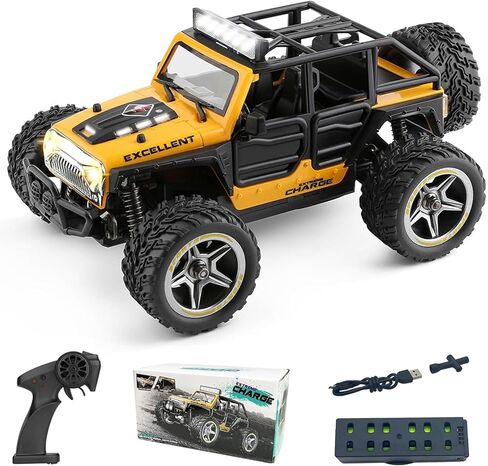 LEOSO Wltoys 22201 RC Cars 1/22 RC Crawler 22km/h Brushed RC Car 2.4GHz RC Rock Crawler 2WD All-Terrain TPR Tires Remote Control Car Gifts… in Kuwait