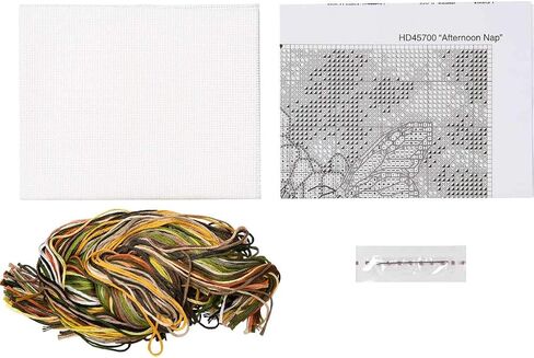 Bucilla AFTERNOON NAP Cross Stitch Kit, White in Saudi Arabia
