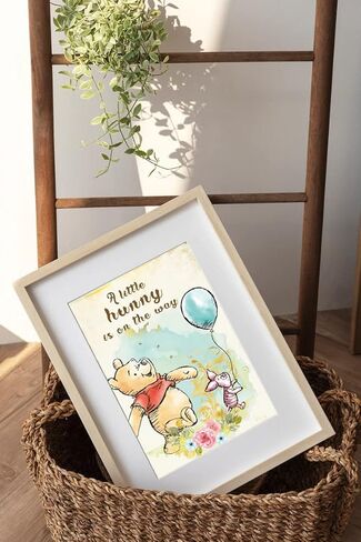 ديكور حائط بتصميم ويني لطيف من انبالا، 8 قطع - 5 × 7 انش لتزيين حفلات استقبال المولود الجديد، قطعة مركزية في الحضانة وهدايا حفلات اعياد الميلاد in Kuwait