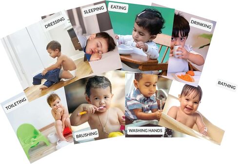 B4BRAIN Activities of Daily Living (ADL) Cards 1-2 Year for Brain Development Designed by Experts in Saudi Arabia