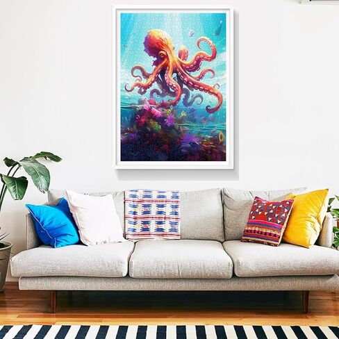 ألغاز Edsjegn للبالغين 1000 قطعة، ألغاز للكبار، ألغاز 1000 قطعة، ألغاز الصور المقطوعة 1000 قطعة، ألغاز الأخطبوط المرجاني، ألغاز 1000 قطعة، ألعاب ألغاز in Kuwait